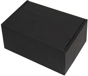 Коробка подарочная с ложементом, размер 20,5х13,5х8,5 см, картон, самосборная, черная (H21026)