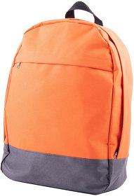 Рюкзак "URBAN",  оранжевый/серый , 39х27х10 cм, полиэстер 600D (H22704/06/30)