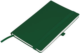H21223/15 - Бизнес-блокнот "Gracy", 130х210 мм, зеленый, кремовая бумага, гибкая обложка, в линейку, на резинке