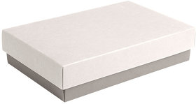 H32006/29/01 - Коробка подарочная CRAFT BOX, 17,5*11,5*4 см, серый, белый, картон 350 гр/м2