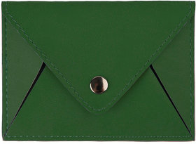 H34011/15 - Холдер для карт "Sincerity", 7*11,5 см, PU, зеленый с серым