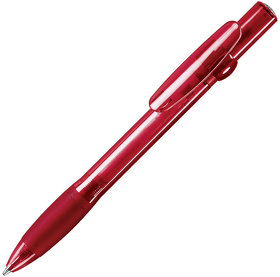 H336/67/J - ALLEGRA LX, ручка шариковая с грипом, прозрачный красный, пластик