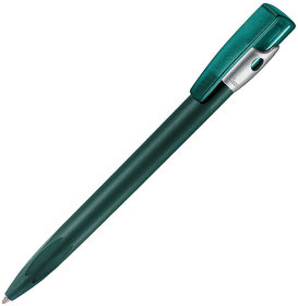 H390F/17 - KIKI FROST SILVER, ручка шариковая, зелёный/серебристый, пластик