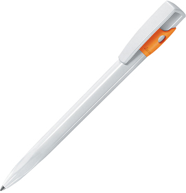 KIKI, ручка шариковая, оранжевый/белый, пластик (H390/05)