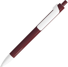 H602/13 - FORTE, ручка шариковая, бордовый/белый, пластик