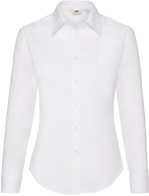 H650020.30 - Рубашка "Lady-Fit Long Sleeve Oxford Shirt", белый, 70% х/б, 30% п/э, 130 г/м2