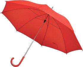 Зонт-трость с пластиковой ручкой, механический; красный; D=103 см; 100% полиэстер 190 T (H7425/08)