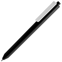 P11583.36 - Ручка шариковая Pigra P03 Mat, черная с белым