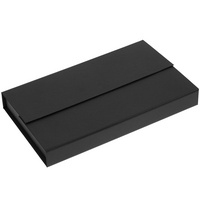 P12465.30 - Коробка Three Part с ложементом под ежедневник, флешку и ручку, черная
