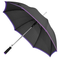 Зонт-трость Highlight, черный с фиолетовым (P13037.37)