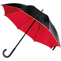 Зонт-трость Downtown, черный с красным (P13040.35)