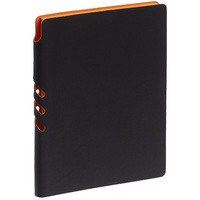 Ежедневник Flexpen Black, недатированный, черный со светло-оранжевым (P13087.23)