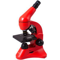 Монокулярный микроскоп Rainbow 50L с набором для опытов, красный (P13612.50)