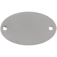 Шильдик металлический Alfa Oval, серебристый (P13843.10)