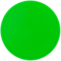 Лейбл из ПВХ Dzeta Round, L, зеленый неон (P15354.94)