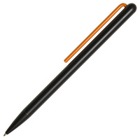 P15534.20 - Шариковая ручка GrafeeX в чехле, черная с оранжевым