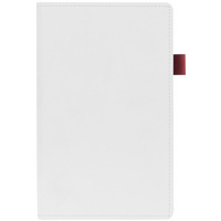 Ежедневник White Shall, недатированный, белый с красным (P15751.65)