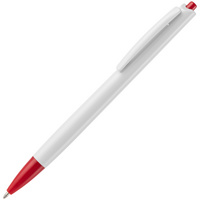 Ручка шариковая Tick, белая с красным (P15906.65)