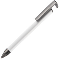 P16169.60 - Ручка шариковая Standic с подставкой для телефона, белая
