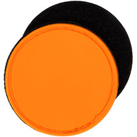 P16299.22 - Лейбл из ПВХ с липучкой Menteqo Round, оранжевый неон