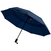 P17193.40 - Складной зонт Dome Double с двойным куполом, темно-синий