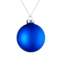 Елочный шар Finery Matt, 8 см, матовый синий (P17663.40)