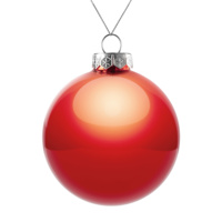 Елочный шар Finery Gloss, 10 см, глянцевый красный (P17664.50)