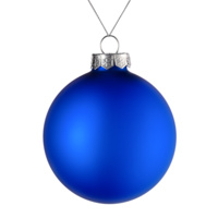 Елочный шар Finery Matt, 10 см, матовый синий (P17665.40)