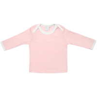 P18113.15 - Футболка детская с длинным рукавом Baby Prime, розовая с молочно-белым