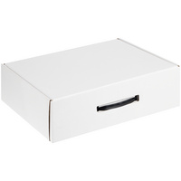 P19167.63 - Коробка самосборная Light Case, белая, с черной ручкой