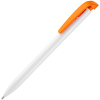 P25900.62 - Ручка шариковая Favorite, белая с оранжевым