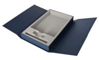 Коробка Triplet под ежедневник, флешку и ручку, синяя (P12467.40)