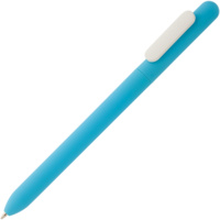 P6969.44 - Ручка шариковая Swiper Soft Touch, голубая с белым