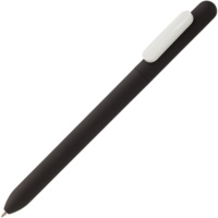 Ручка шариковая Swiper Soft Touch, черная с белым (P6969.63)
