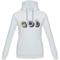 Толстовка с капюшоном «Новый GOD», белая (P71908.60)