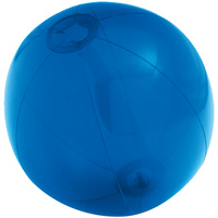 Надувной пляжный мяч Sun and Fun, полупрозрачный синий (P74144.40)