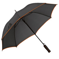 Зонт-трость Jenna, черный с оранжевым (P79137.20)