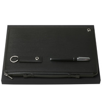 Набор Hugo Boss: папка, брелок и ручка, черный (PHPAKR804A)