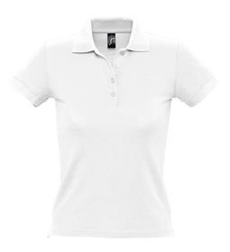 P1895.60 - Рубашка поло женская People 210, белая