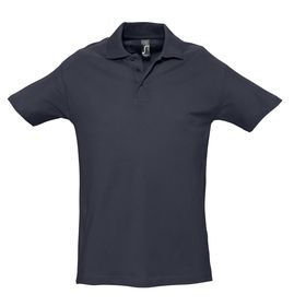 Рубашка поло мужская Spring 210 темно-синяя (navy) (P1898.40)
