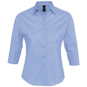 Рубашка женская с рукавом 3/4 Effect 140, голубая (P2510.14)