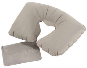 Надувная подушка под шею в чехле Sleep, серая (P5125.10)