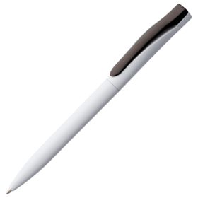 Ручка шариковая Pin, белая с черным (P5522.63)